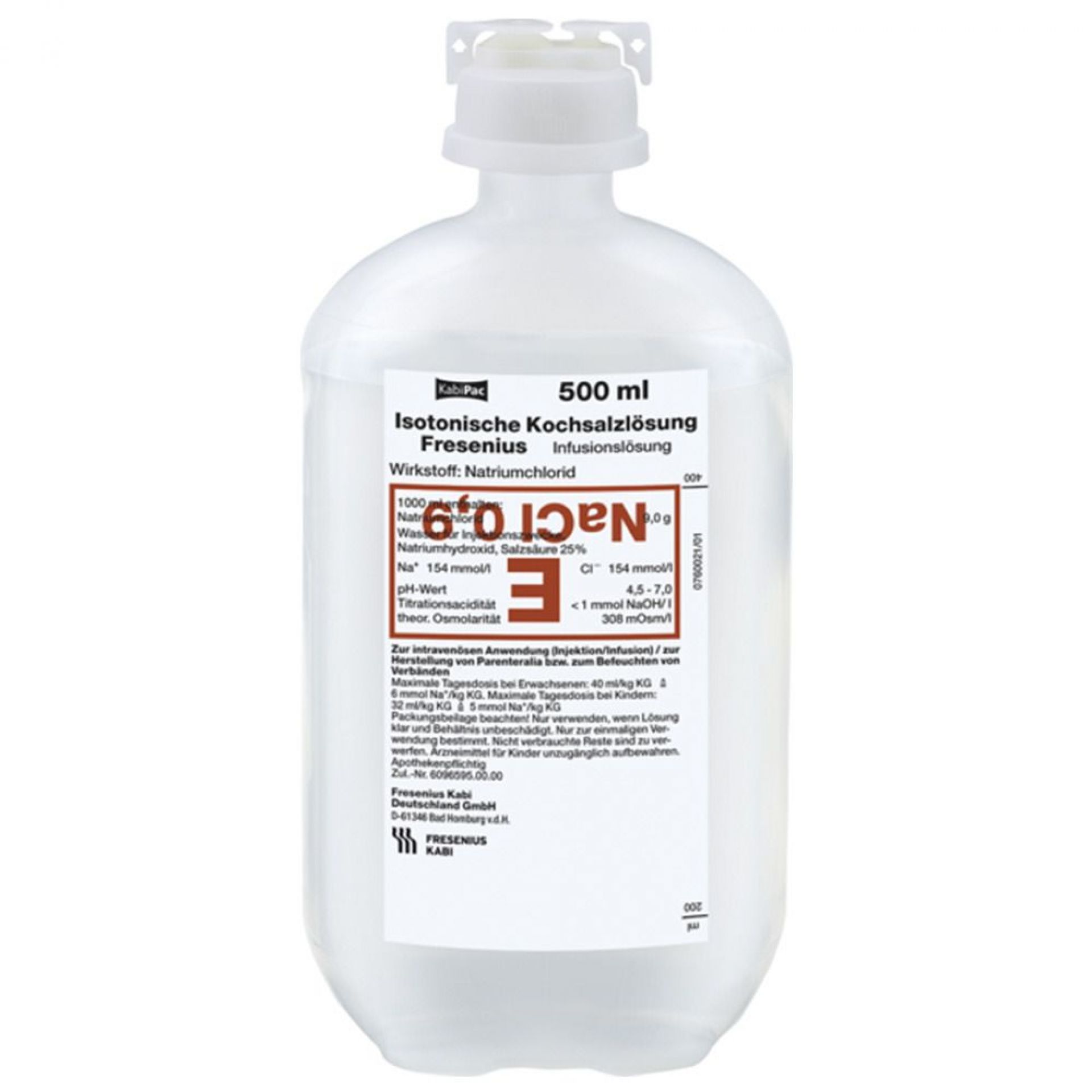 Isotonische Kochsalzlösung NaCl 0,9 % - 500ml Infusionslösung